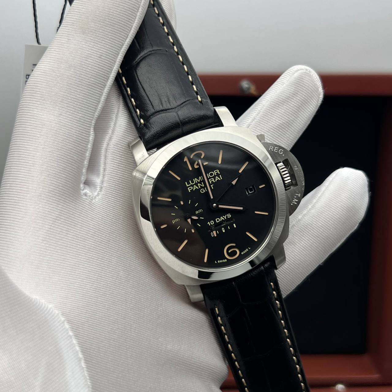 Мощные Мужские часы Panerai Luminor GMT