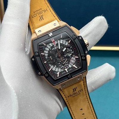Премиальные часы Hublot Spirit of Big Bang Chronograph Flyback Skeleton 45 мм