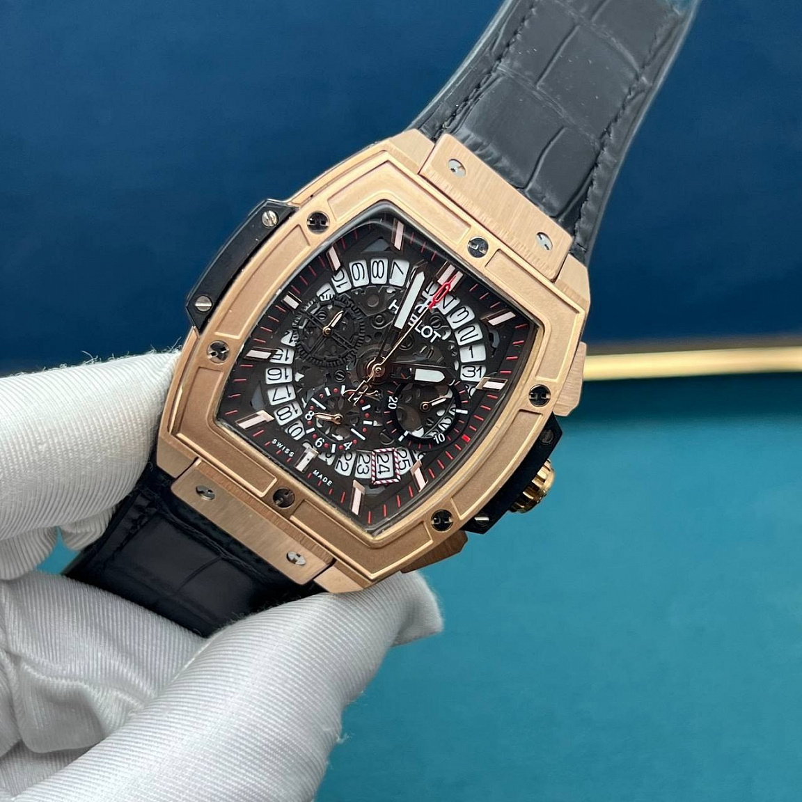 Hublot Spirit of Big Bang Flyback Chronograph 45 мм, корпус из стали 316L с покрытием под розовое золото