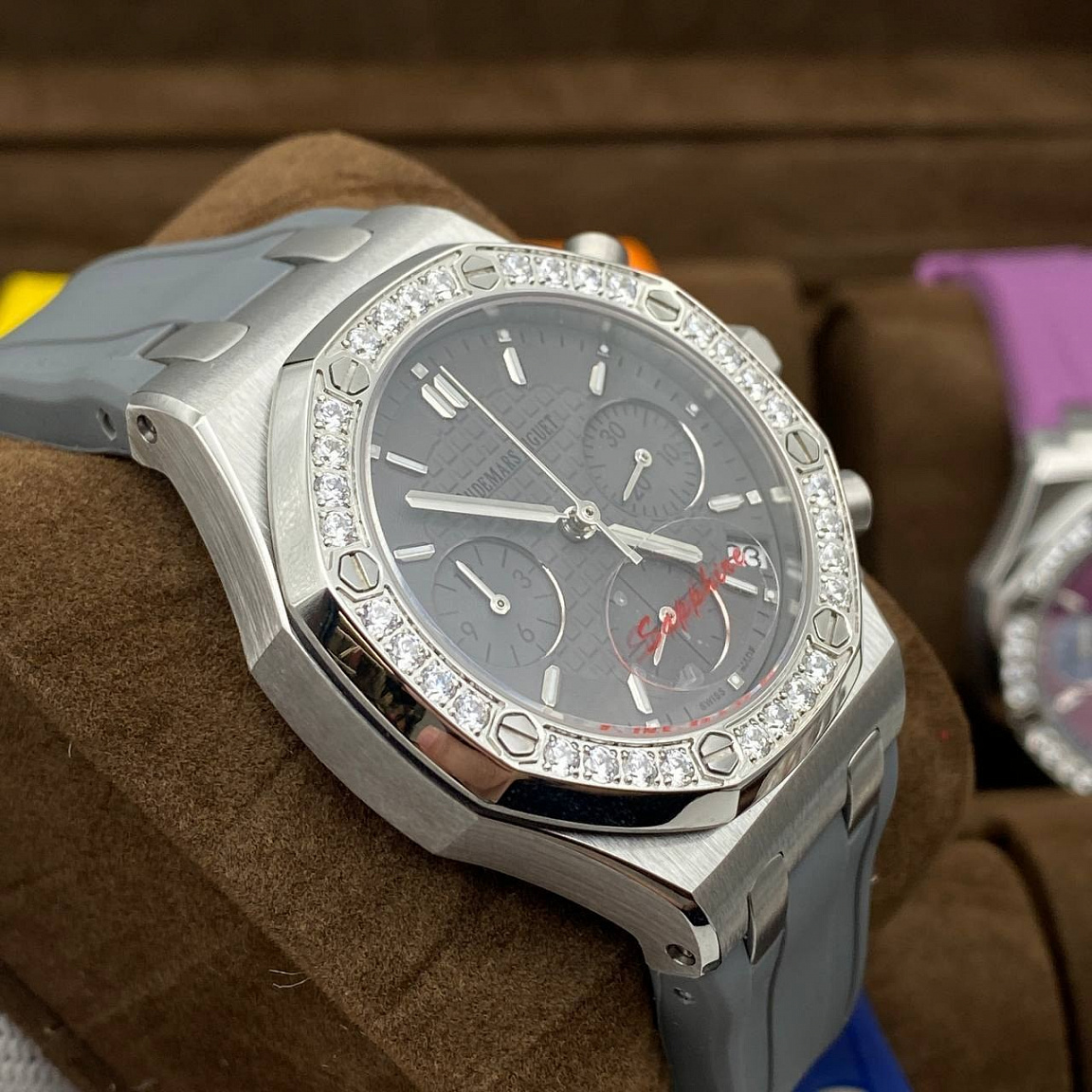 Audemars Piguet Royal Oak Chronograph 37 мм с сапфировым стеклом и кварцевым механизмом Miyota 6S21