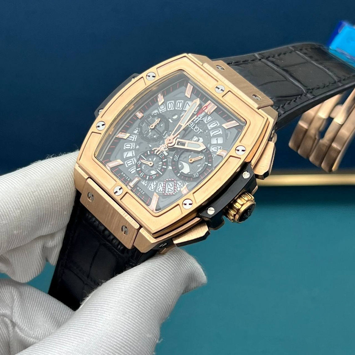 Hublot Spirit of Big Bang Flyback Chronograph 45 мм, корпус из стали 316L с покрытием под розовое золото