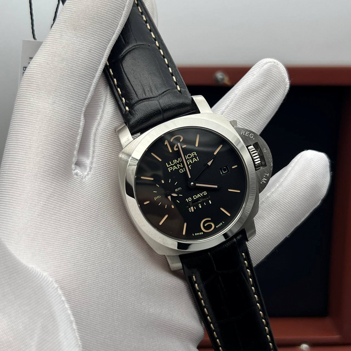 Мощные Мужские часы Panerai Luminor GMT
