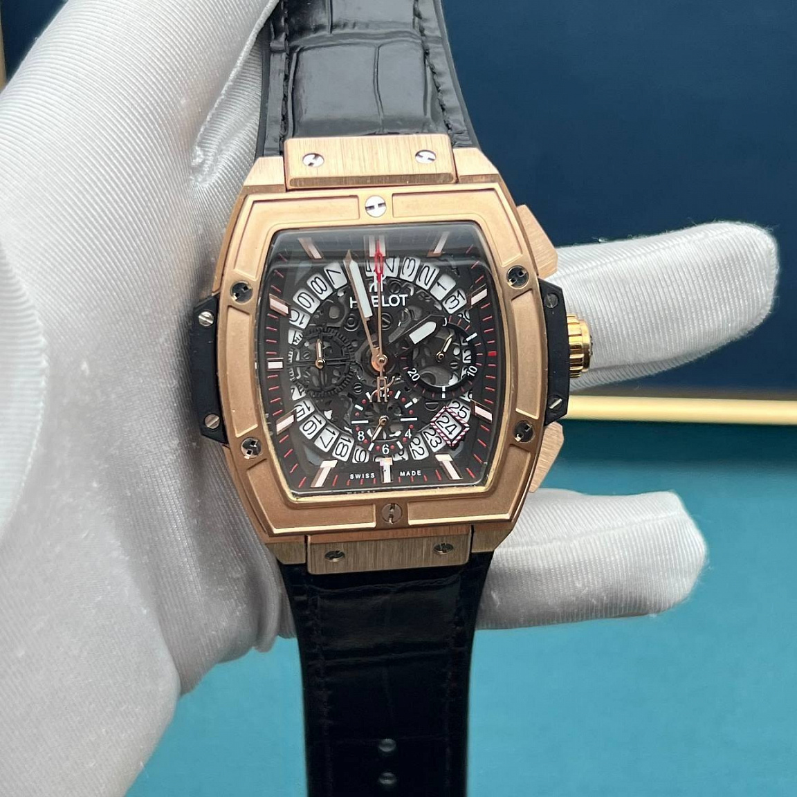 Hublot Spirit of Big Bang Flyback Chronograph 45 мм, корпус из стали 316L с покрытием под розовое золото