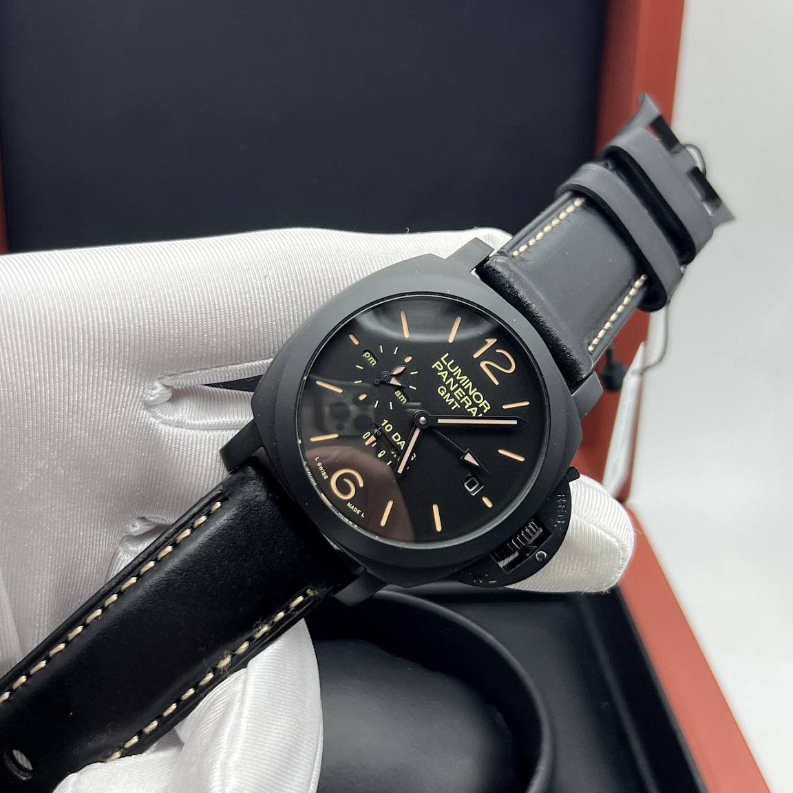 Мощные Мужские часы Panerai Luminor GMT