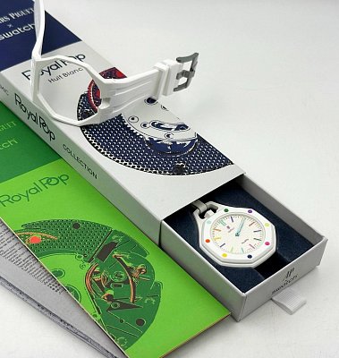 Механика премиум класса Audemars Piguet × Swatch Royal Pop Huit Blanc 40 мм
