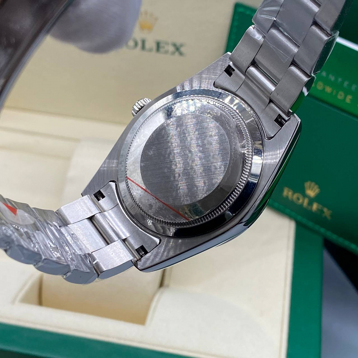 Rolex Oyster Perpetual 41 стальной синий браслет Oyster