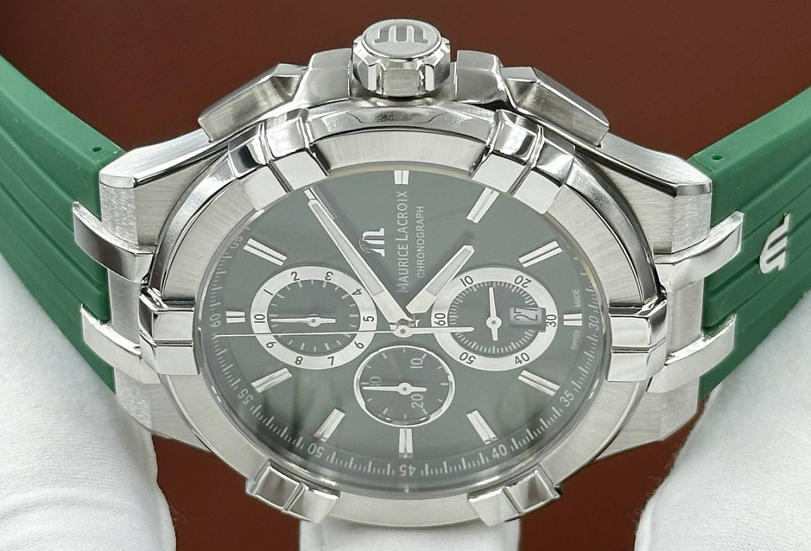 Популярные часы Maurice Lacroix Watch Aikon Quartz Chronograph Green